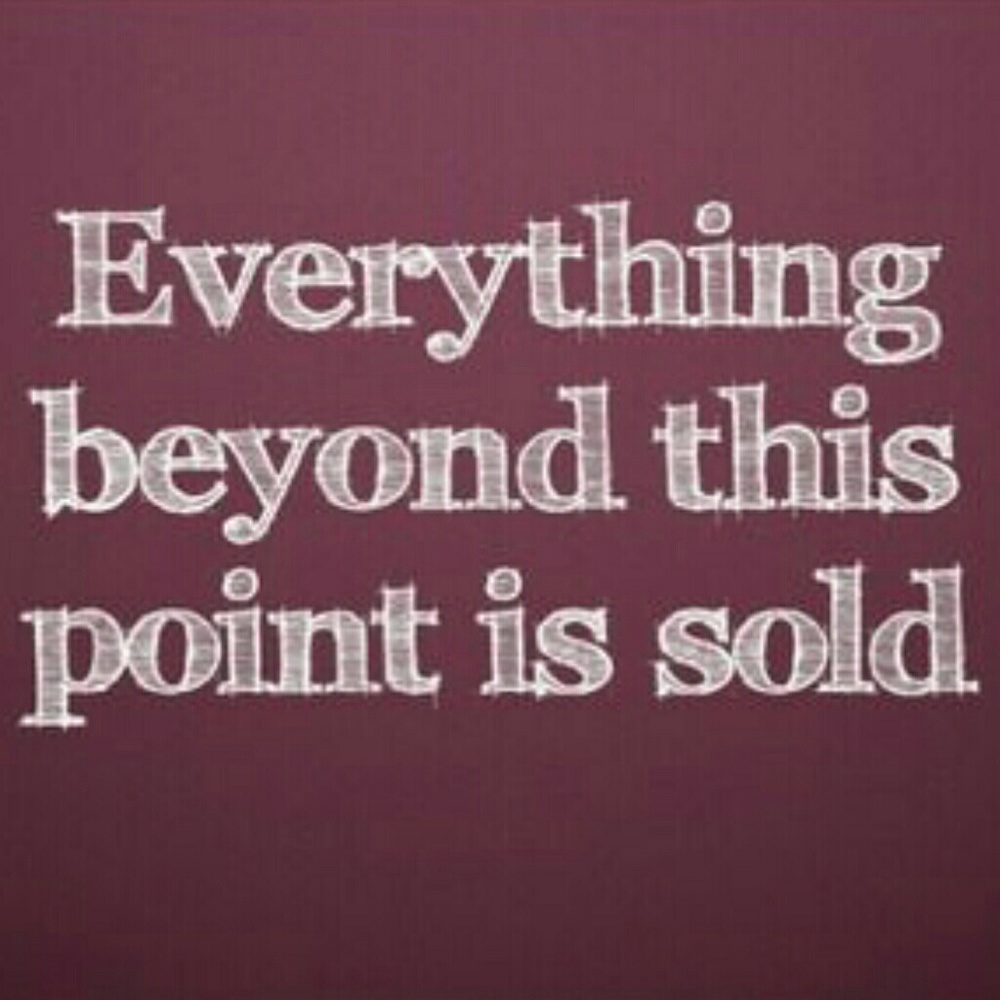Sold items